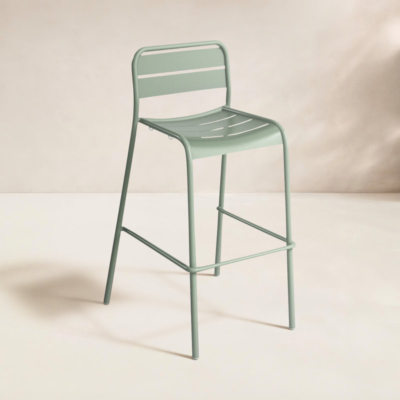 Kapri Outdoor Bar Stool, Sage