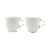 Geometrica White Bone China Coffee Mug