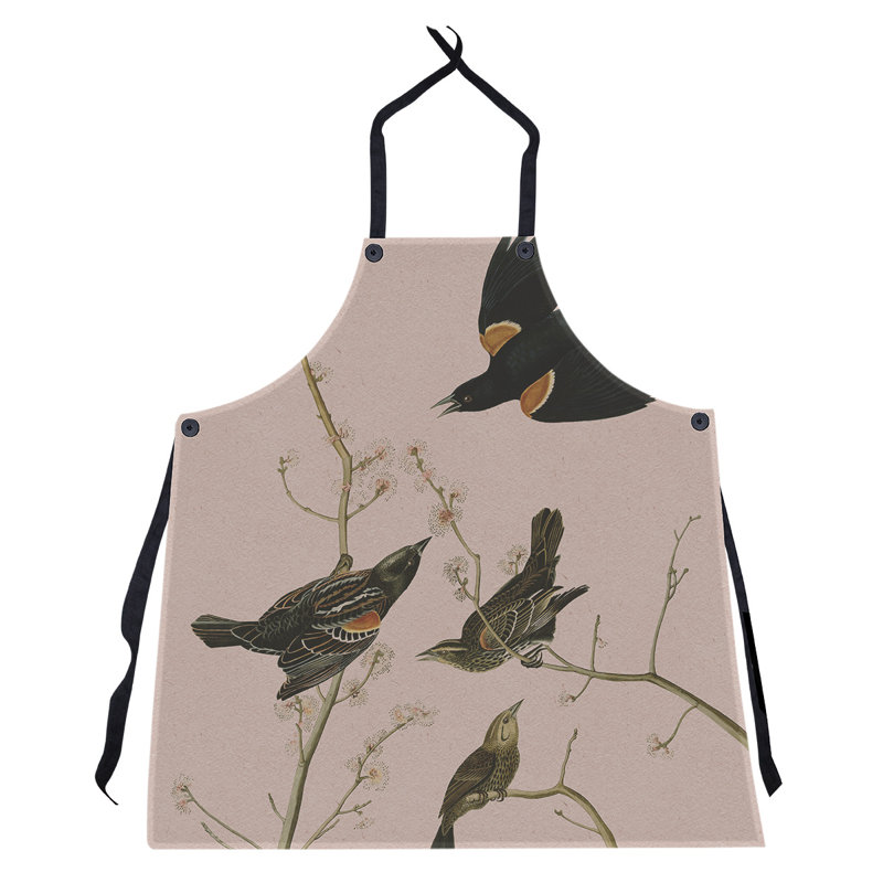 Bib Apron, Pink/Black
