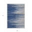 Tapis extérieur lavable rayé bleu marine 9 pi x 12 pi