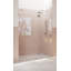 Halo 56.75 in. x 78 in. Frameless Glass Hinge Shower Door-566142991