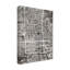 Phoenix Arizona City Map Black by Michael Tompsett - Print on Canvas-958561365