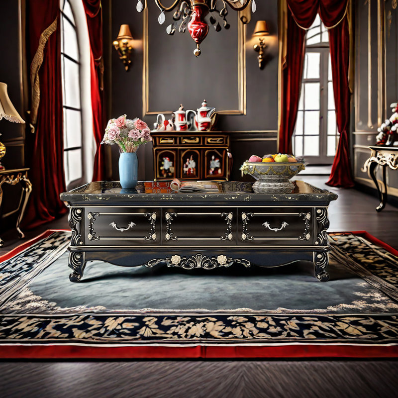 Solid Wood Top Coffee Table