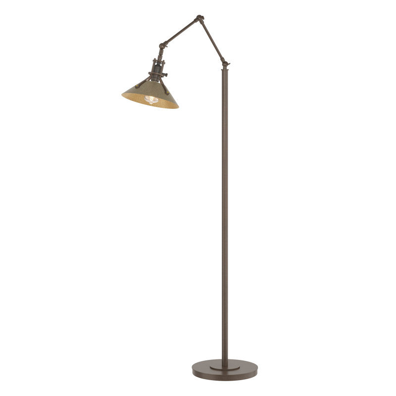 Henry 60.8" Task Floor Lamp, Bronze, Soft Gold