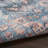Medallion Machine Washable Polyester Area Rug in Light Blue/Orange/Gray-369937943