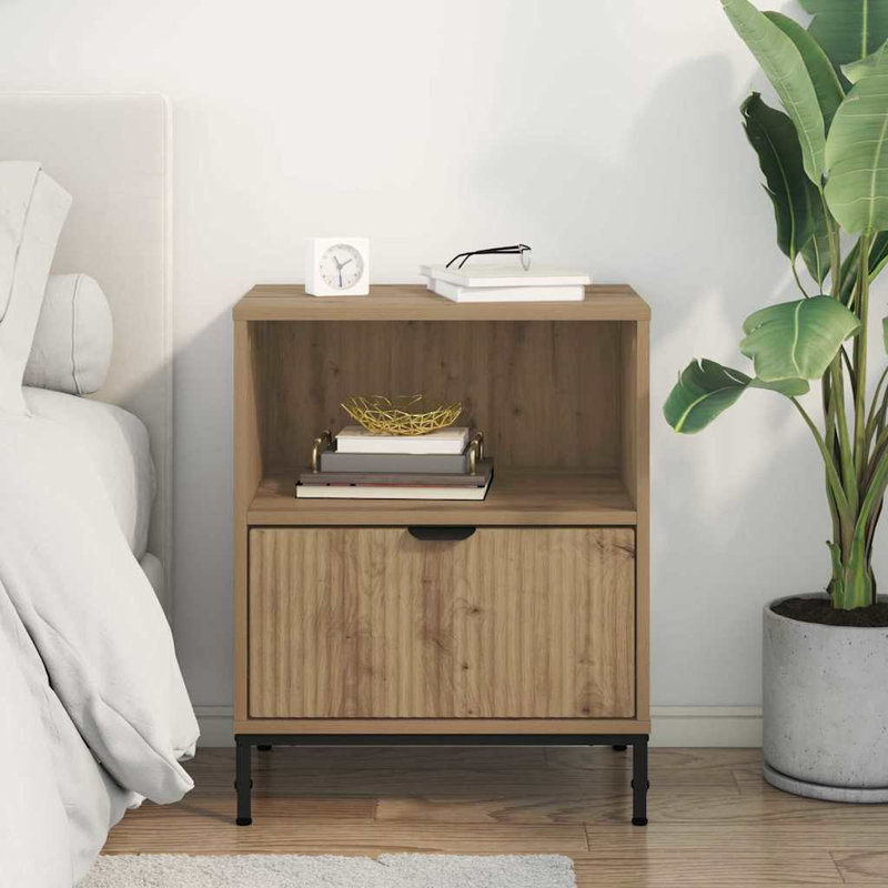 Bedside Table , Artisan Oak