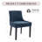 Demarrion Modern Extra-Wide Corduroy Upholstered Dining Side Chair – Solid Wood Frame, Ergonomic Full-Back Comfort-899067762