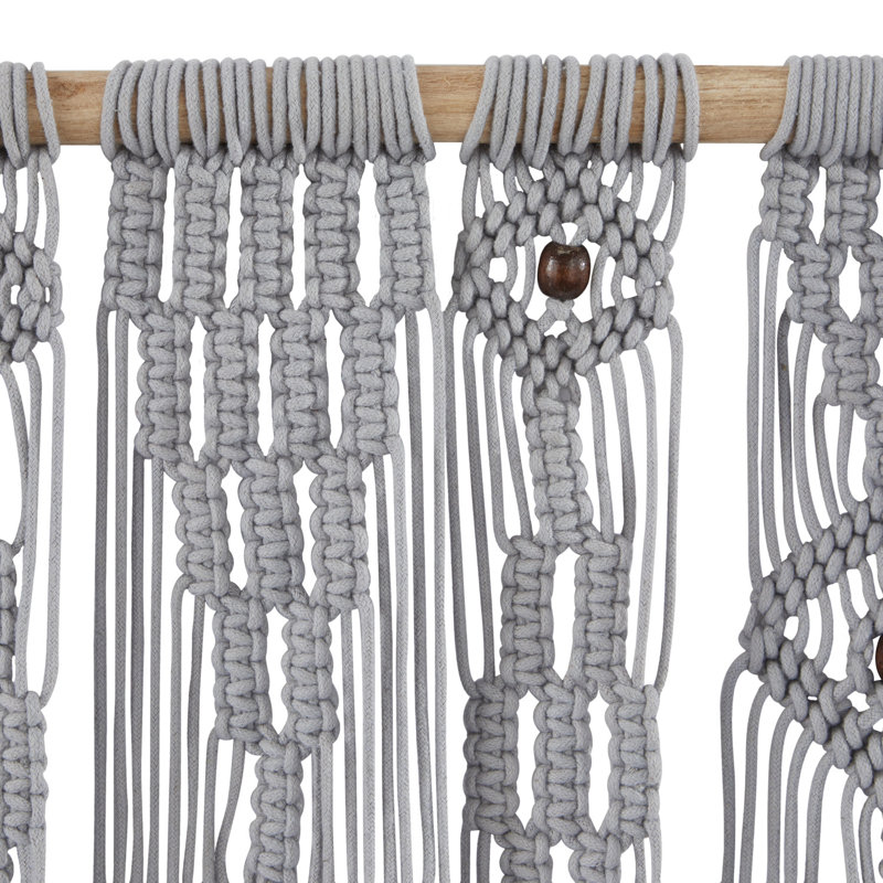 Suspension murale en tissu mélangé avec accessoires de suspension inclus