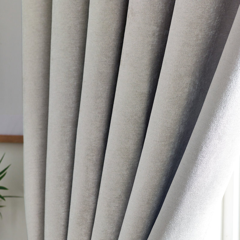 Eilfried Chenille Pencil Pleat Taped Top Curtains, 229cm Width x 229cm Drop, Silver
