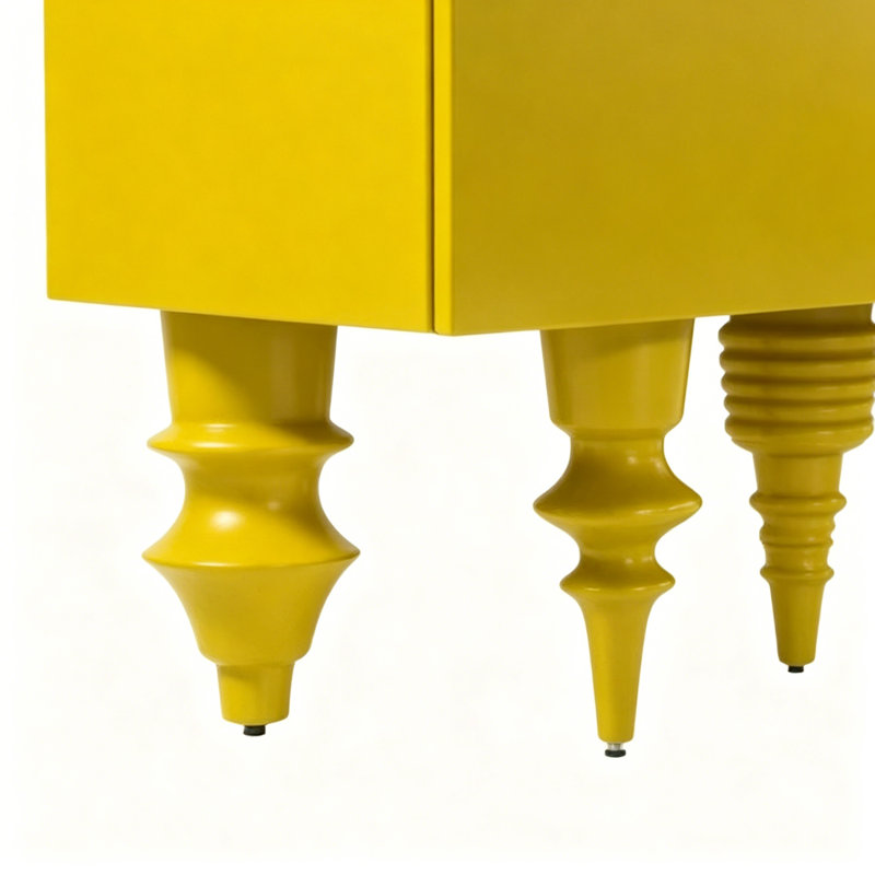 Meuble télé simple, créatif et tendance, Jaune