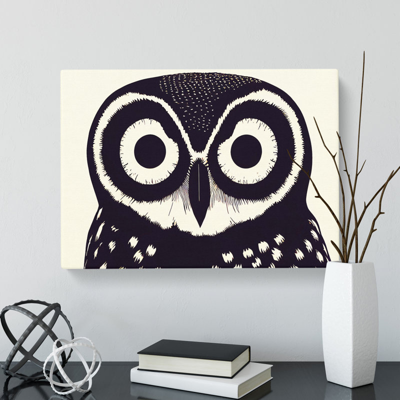 Unique Owl Art Vol.4 - Wrapped Canvas, 35cm H x 50cm W x 3cm D