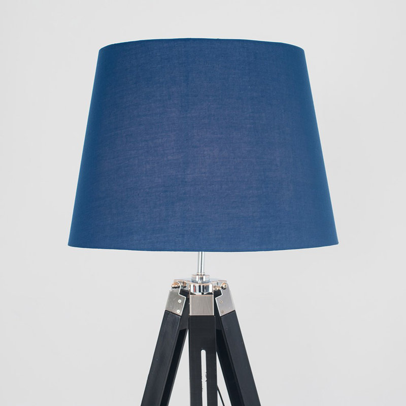Bella Vista 175cm Tripod Floor Lamp, Navy Blue, No Bulb