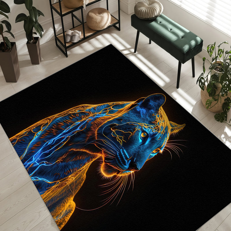 Chic Non-Woven Soft Type Printed Rug with Elegant Floral Design for a Stylish and Comfortable Home Decoration Solution