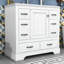 Meuble-lavabo simple 36 po avec plateau en céramique Nusrath