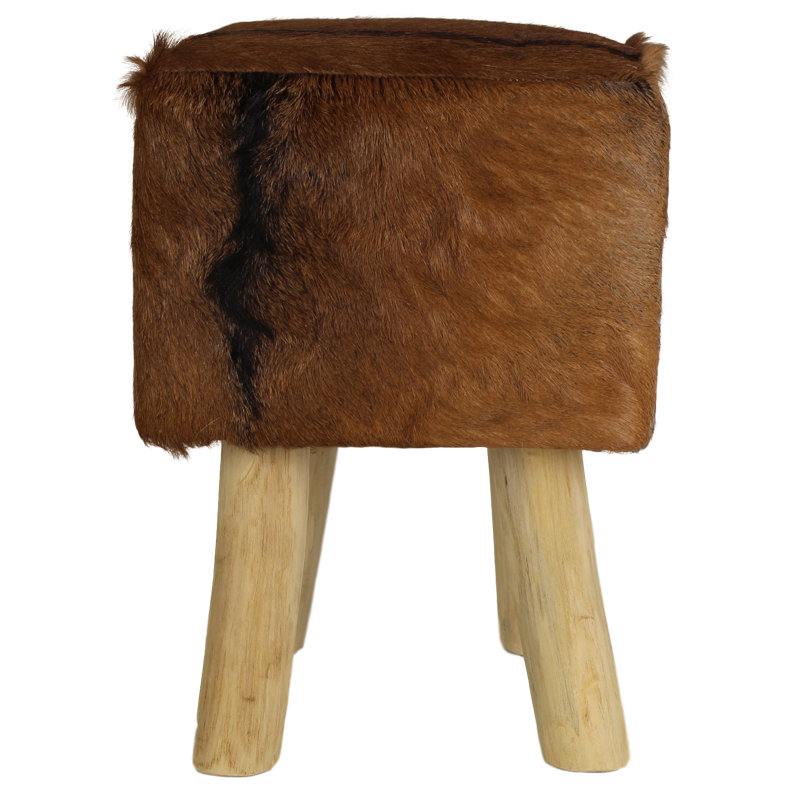 Yellow Pine Solid Wood Accent Stool