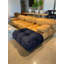 Repose-pieds Bubble - velours bleu nuit