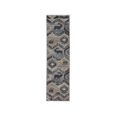 Tapis d'intérieur tissé à la machine Seafoam