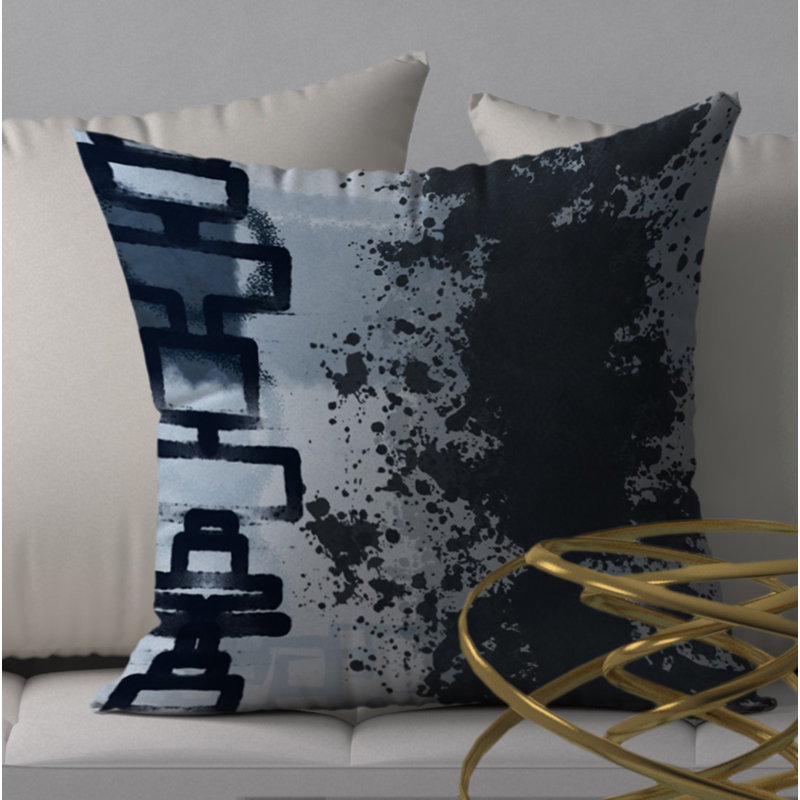 Housse de coussin décorative carrée renommée/insert, H 24 po x l 24 po