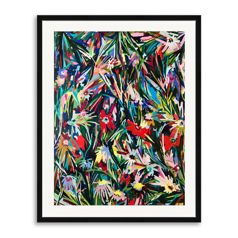 Seeking Sun Print, 30" H x 24" W, Black Framed Paper