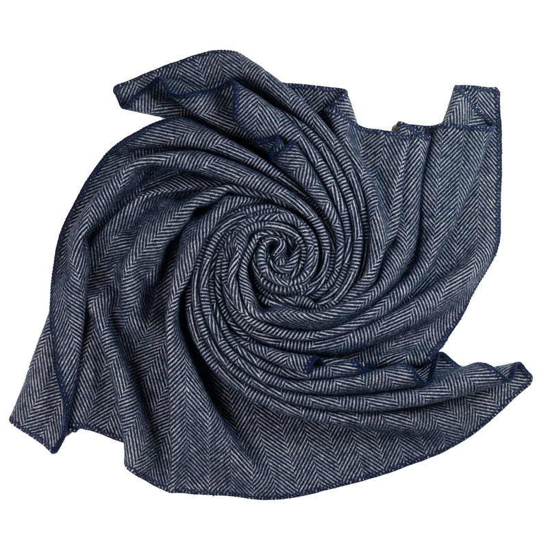  Jeté tissé, Bleu marine