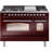 ILVE Nostalgie II Series 48 inch Dual Fuel Range with 8 Sealed Burners, Griddle (Glass Door)-98196444-98196439