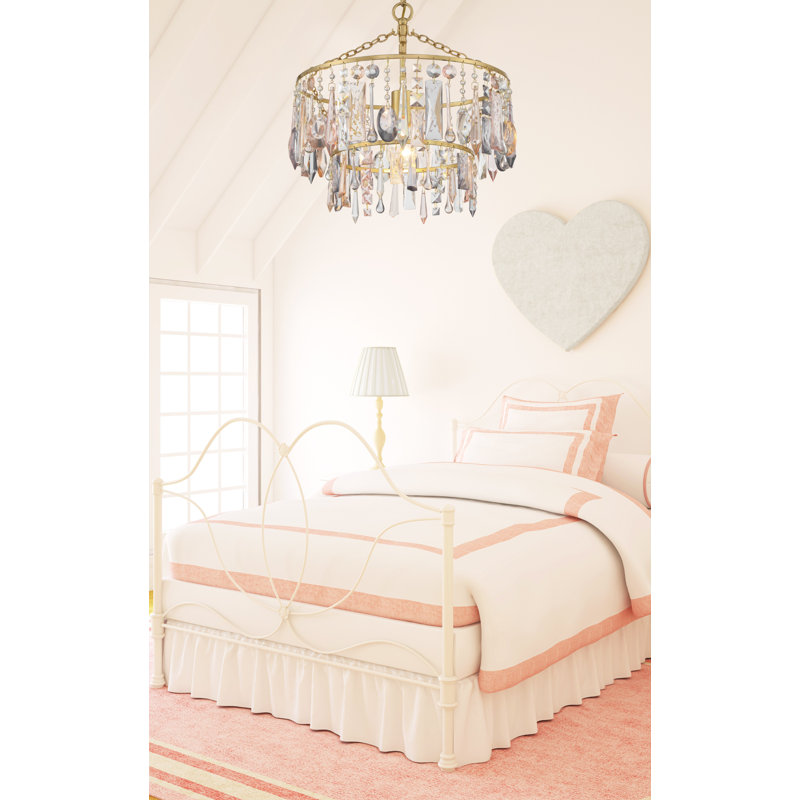 Lombard - Light Antique Gold Empire Pendant, 1