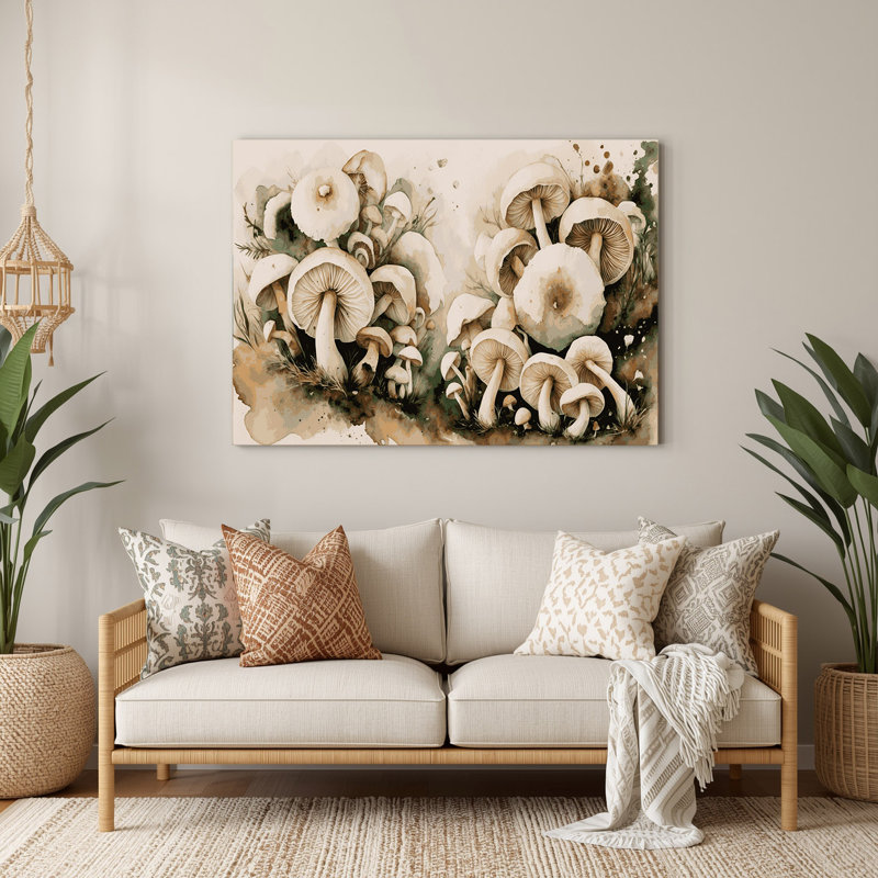 Art mural en métal beige bouton de légumes, H 16 po x l 20 po