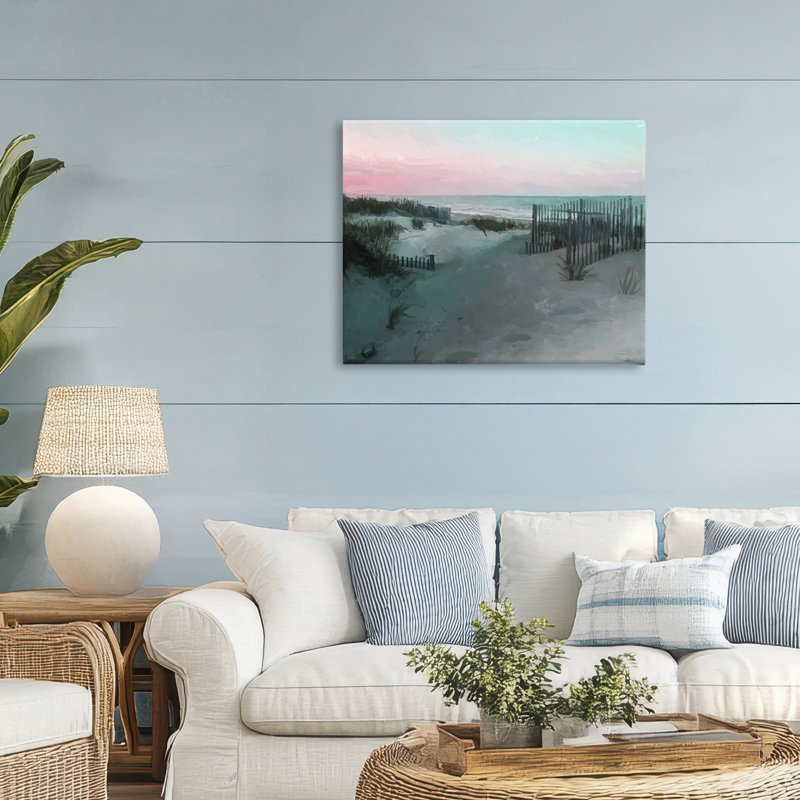 Toile «Dunes Horizon At Sunset», conception par Charles Swinford, H 24 po x l 30 po