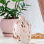 Vase en verre à confettis