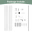24"x80" 1 Panel Shaker Style White Primed Hollow-Core Composite Interior Bifold Closet Door-118108171