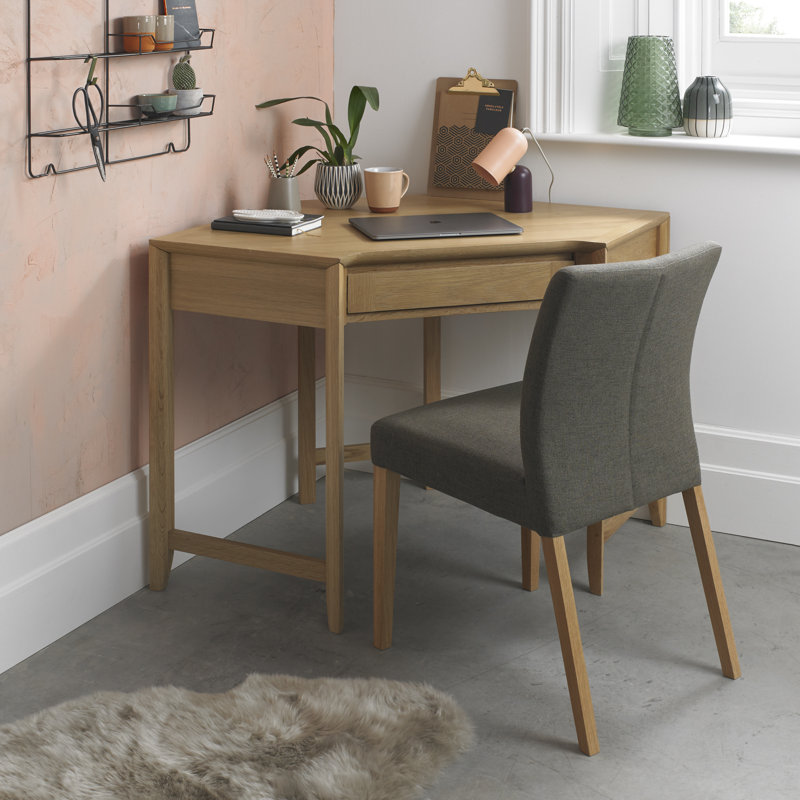 Southall Solid Wood Computer Desk, Oak
