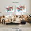 Coquelicots à motif floral abstrait Avery-107680757