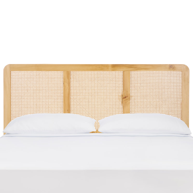Daishi Panel Rattan Headbord, Natural, Queen