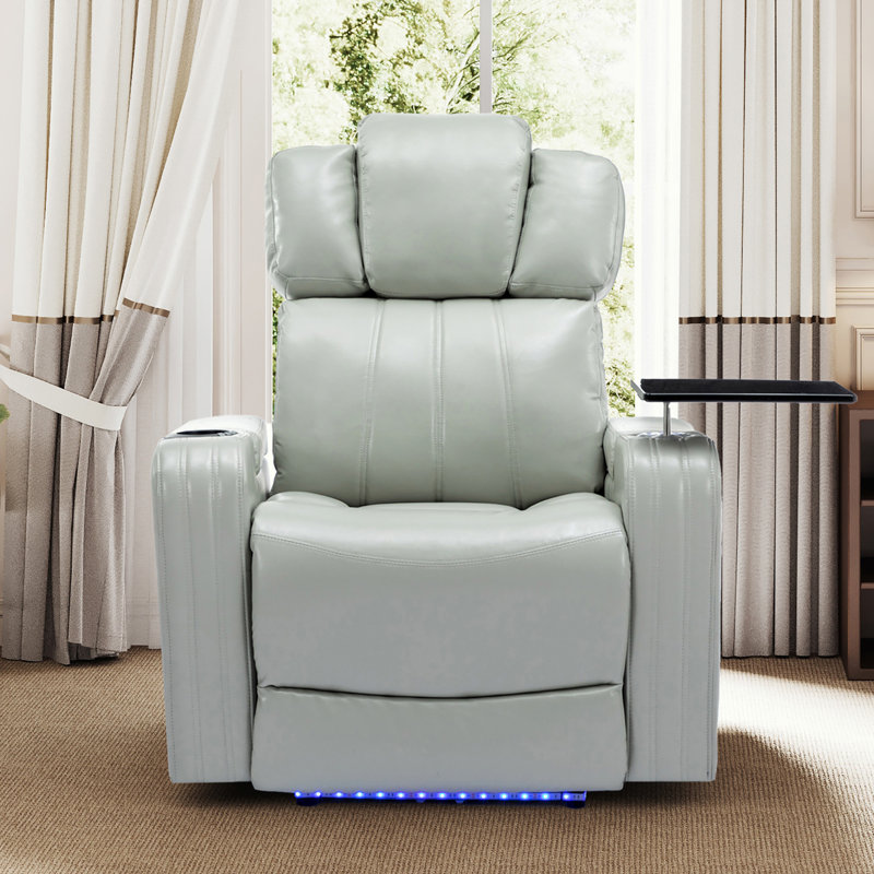 Recliner with Cooling Cup Holder, Bluetooth Speaker, LED Lights