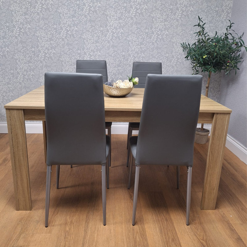 Riegan Dining Set, H75 x L140 x W80 cm 