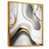 Toile avec cadre flottant or
