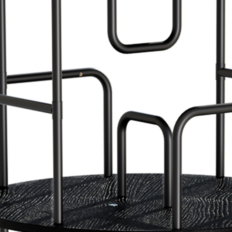 Rotating Bookshelf 5 Tier, Spinning Bookcase, Tall Narrow Bookcase Display Bookshelf, Small Space Rotating Bookshelf Tower For Bedroom, Living Room, Home, Office,Black