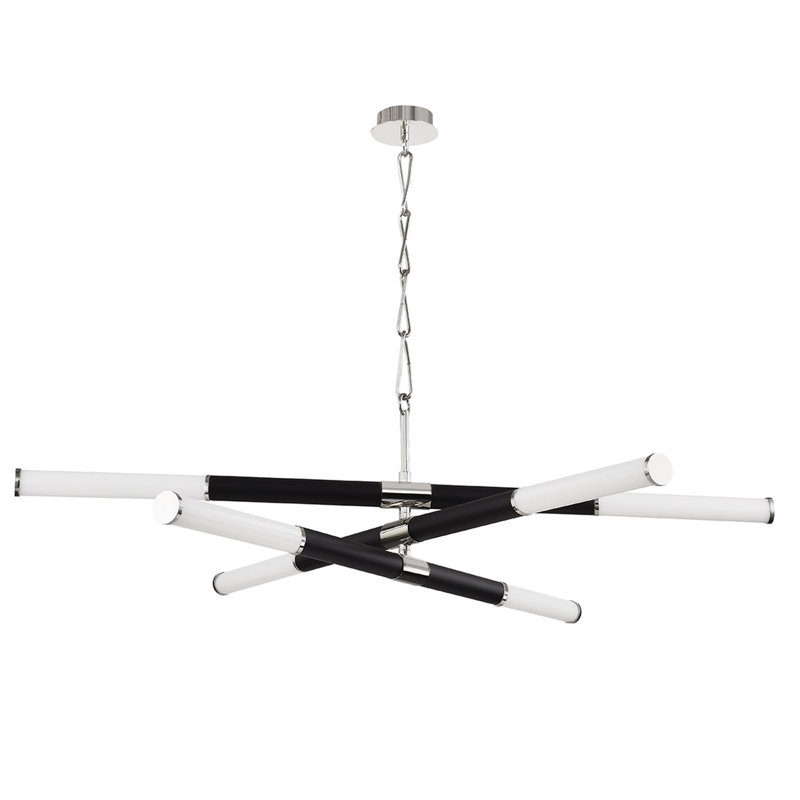 Huntington 6 - Light LED Chandelier, Polished Nickel