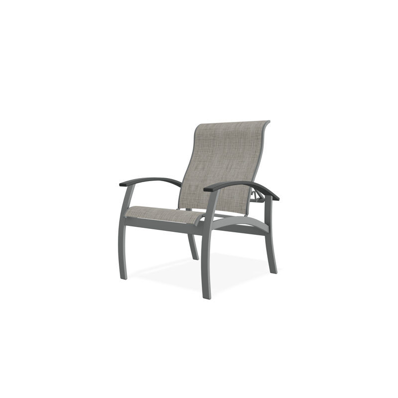 Belle Isle Outdoor Dining Chair, Graphite, Smoke