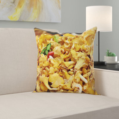 Coussin décoratif real chanterelles