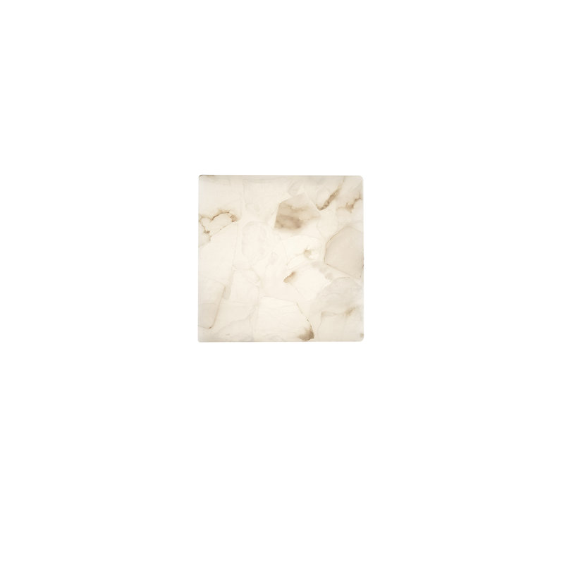 LumenAria - Medley 17" LED ADA Wall Sconce, Alabaster Rocks, 4.75" H x 4.75" W x 4" D