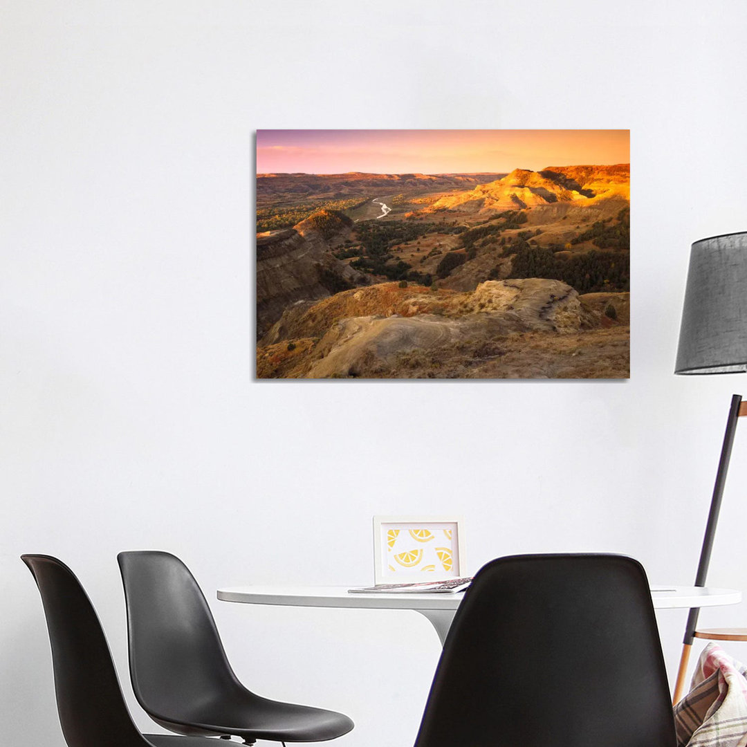 Little Missouri River, Theodore Roosevelt National Park, North Dakota by Tim Fitzharris - Wrapped Canvas Print