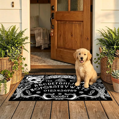  Non-Slip Indoor Outdoor Door Mat, 16"x24",Spirit Board Ouija