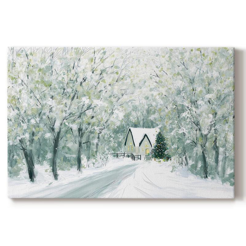 Chapel of Snow White Blessing - Toile tendue avec châssis de qualité supérieure, H 36 po x l 24 po