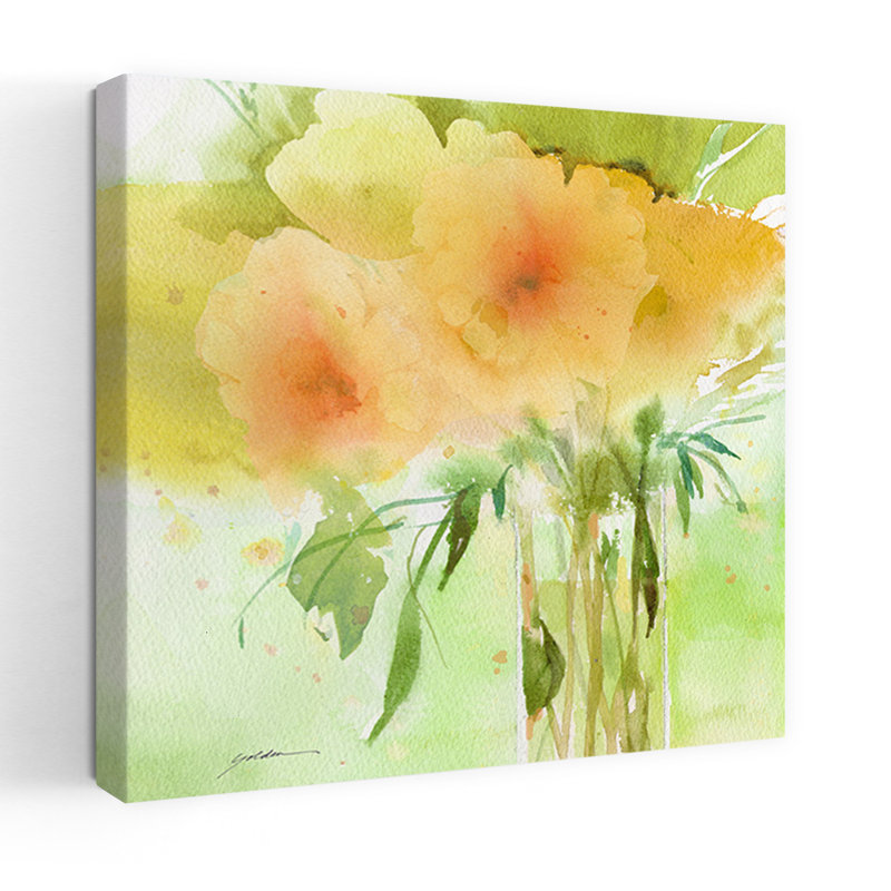 Verdant Bouquet Contemporary Abstract Art, 32" H x 32" W