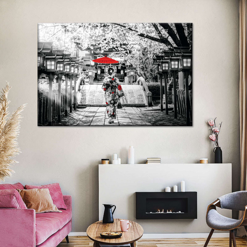 " Geisha Pop " by L. C. Sutton Creations, 34" H x 51" W x 1.25" D