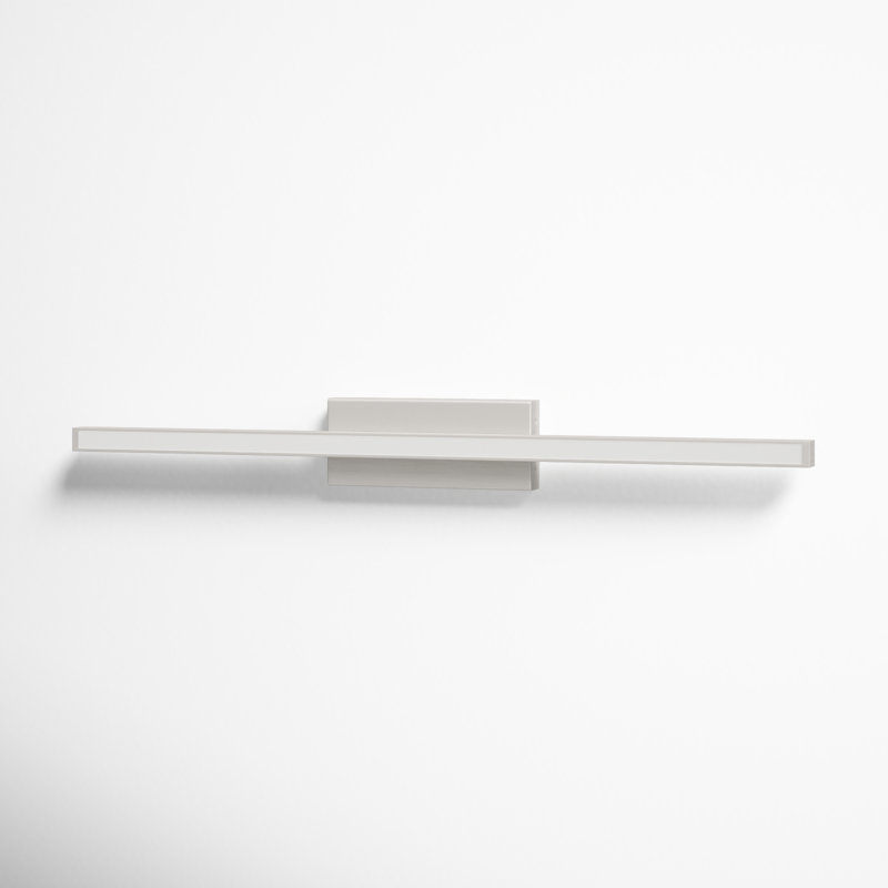 Rochelle LED Flush Mounted Sconce, Brushed Nickel, 2.75" H x 24" W x 1.63" D