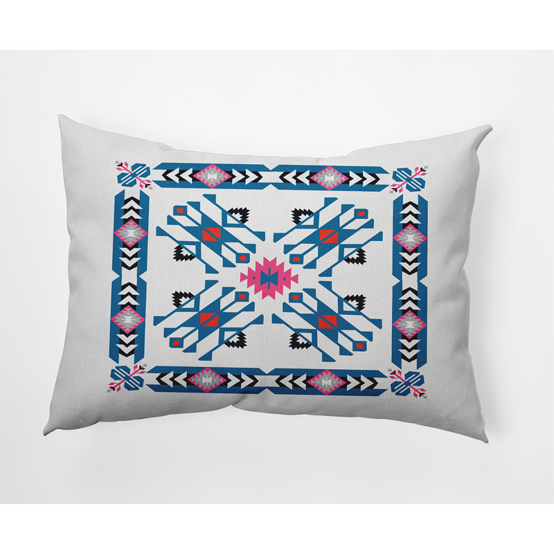 Housse de coussin d'extérieur rectangulaire Jodhpur, bleu