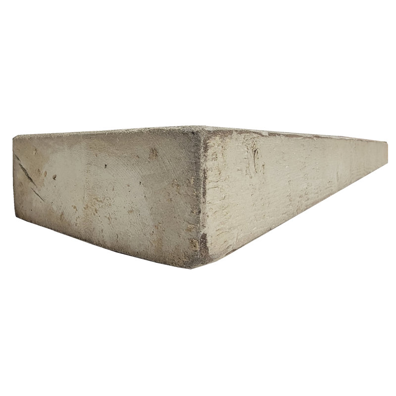 Rough Cut Décor Floating Shelf, White Stain, 3" H x 60" W x 7" D