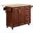 54" Rolling Kitchen Island Cart with Storage - Folding Drop-Leaf Breakfast Bar, 3 Drawers, Spice & Towel Racks - Wooden Cabinet Cart with Shelves